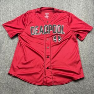 Marvel Deadpool Tacos‎ 90 Baseball Jersey Shirt Red XL Comiccore Pop Culture